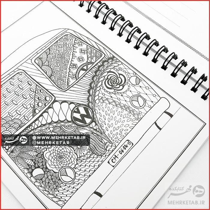 کتاب ارمغان کارت پستالی رنگ آمیزی بزرگسالان - تصویر 8