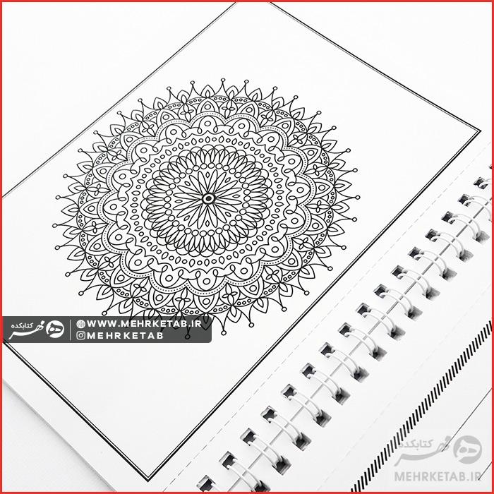 کتاب رنگ آمیزی بزرگسالان ارغوان کارت پستالی - تصویر 3