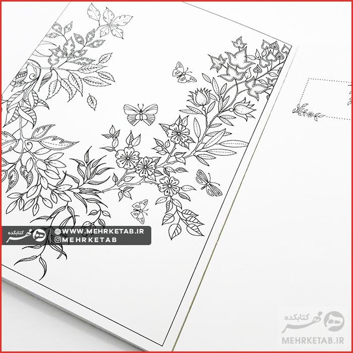 کتاب باغ اسرار آمیز کارت پستالی - تصویر 4