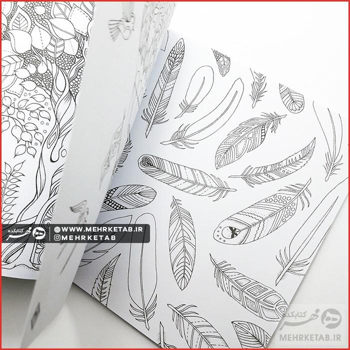 کتاب رنگ آمیزی بزرگسالان جنگل سحر آمیز (کاغذی) - تصویر 3