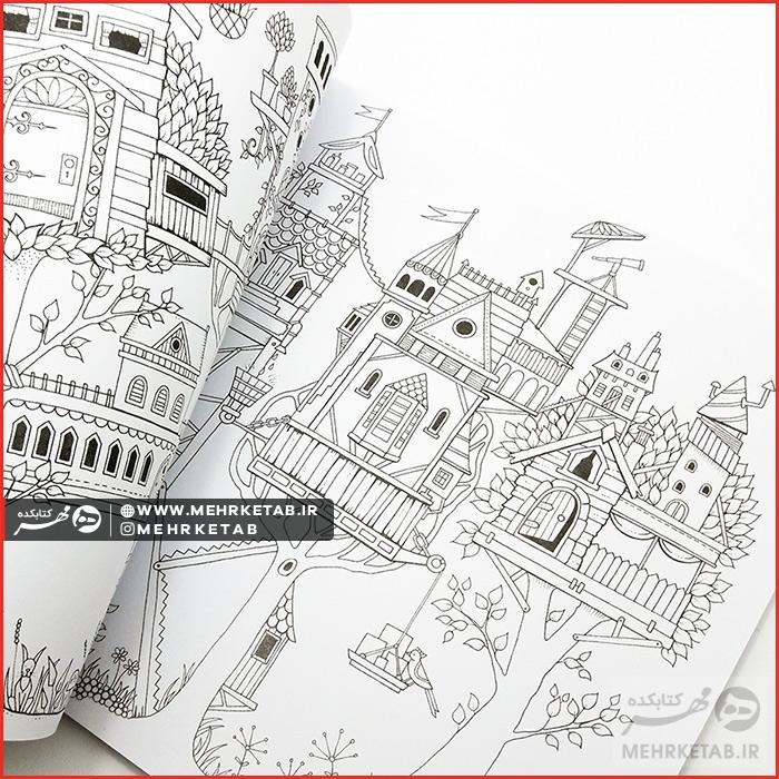 کتاب رنگ آمیزی بزرگسالان جنگل سحر آمیز (کاغذی) - تصویر 4