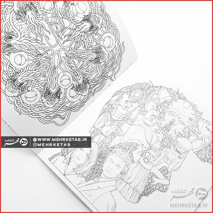 کتاب رنگ آمیزی بزرگسالان  مسافرین زمان - تصویر 3