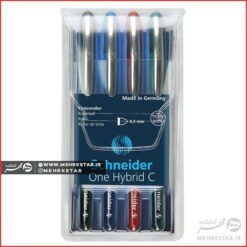 روان نویس اشنایدر سری One Hybrid C بسته ۴ تایی ضخامت ۰.۳