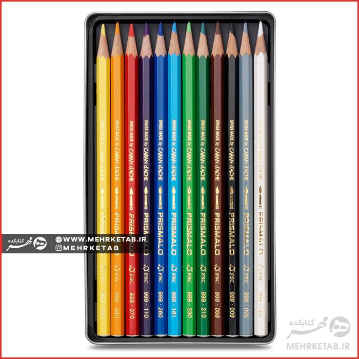 مداد رنگی ۱۲ رنگ کرنداش سری PRISMALO® Aquarelle - تصویر 2