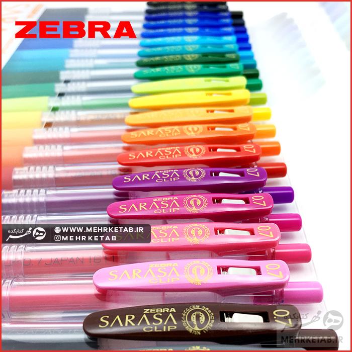 روان نویس ژله ای ساراسا زبرا Sarasa Zebra 0.7mm ۲۰ رنگ - تصویر 4