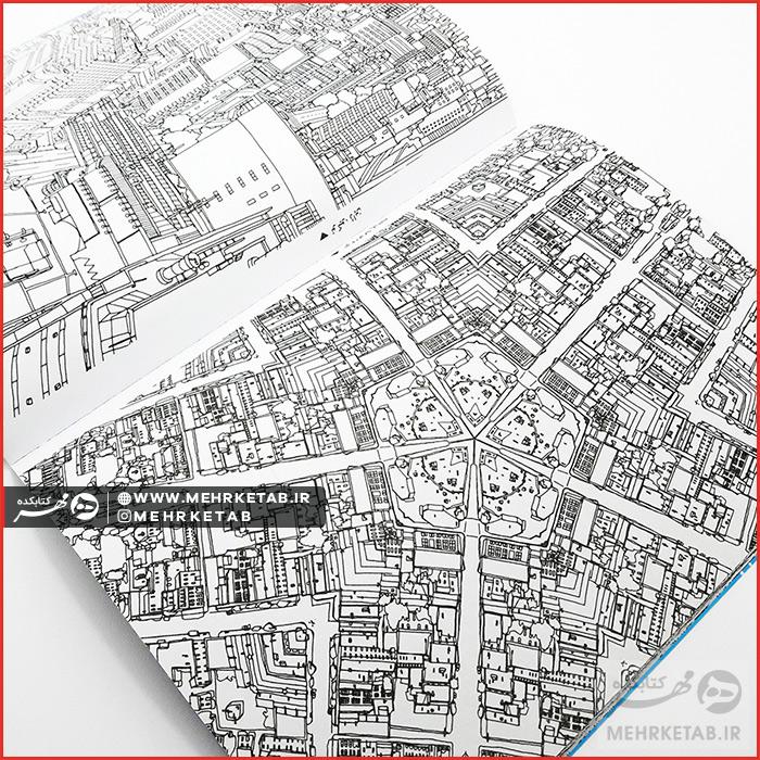 کتاب رنگ آمیزی بزرگسالان هنر درمانی رنگ آمیزی شهر های خارق العاده - تصویر 5