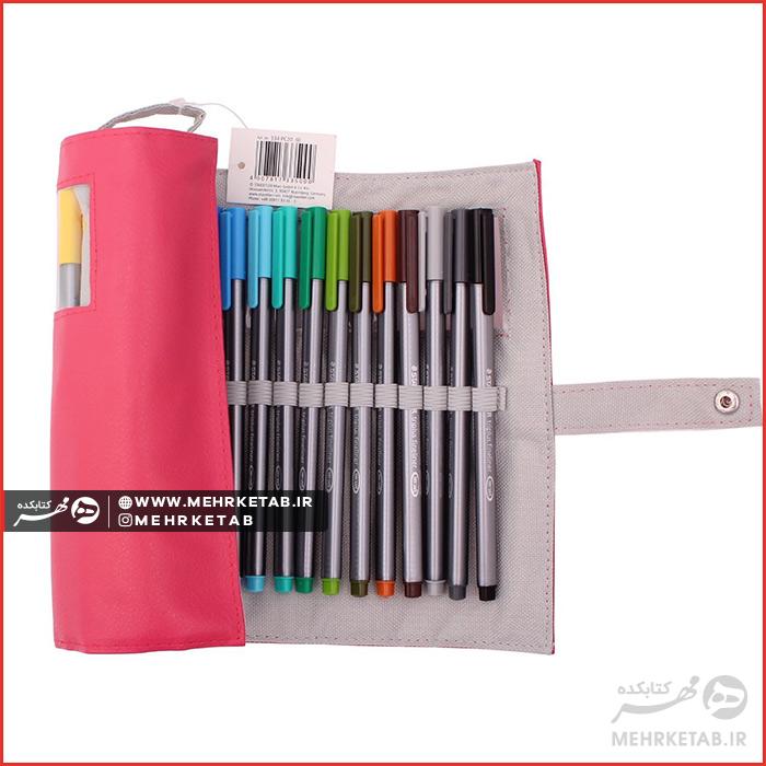 روان نویس نوک نمدی استدلر ۲۰ رنگ با جامدادی - تصویر 2