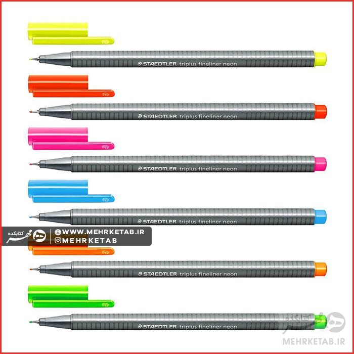 روان نویس نوک نمدی ۶ رنگ Neon - تصویر 2