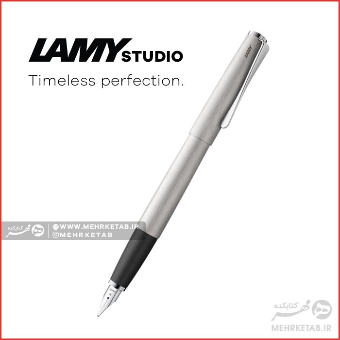 خودنویس لامی سری استودیو استیل تراش خورده LAMY studio brushed Fountain pen