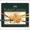 مداد رنگی پلی کروم فابرکاستل ۲۴ رنگ جعبه فلزی Fabercastell Color Pencil Polychromos 24