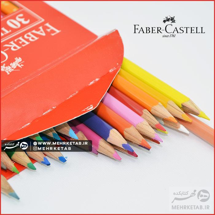 مداد رنگی ۳۰ رنگ فابرکاستل Faber Castell 30 Triangular Colour Pencil's - تصویر 2