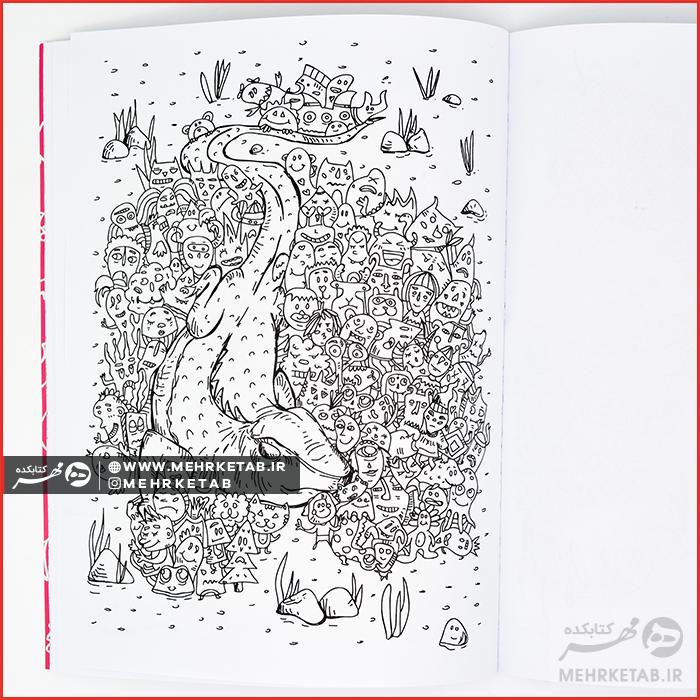 کتاب رنگ آمیزی بزرگسالان جشن خنگول ها - تصویر 3
