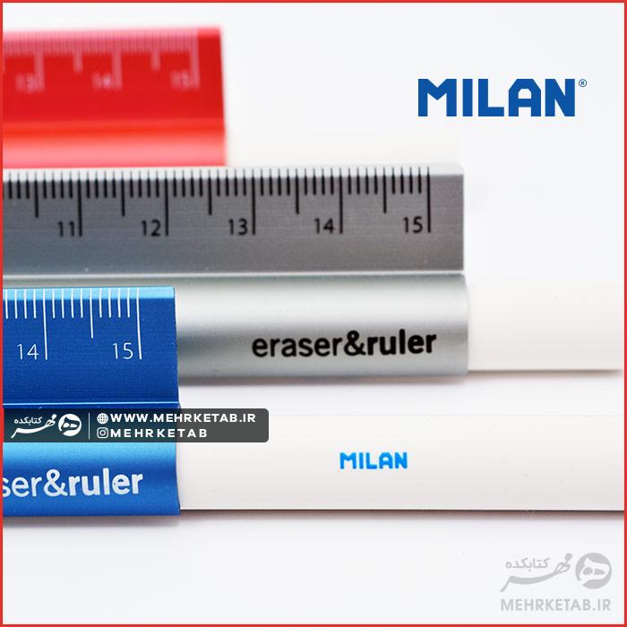 خط کش پاک کن میلان Milan Ruler & Eraser - تصویر 2
