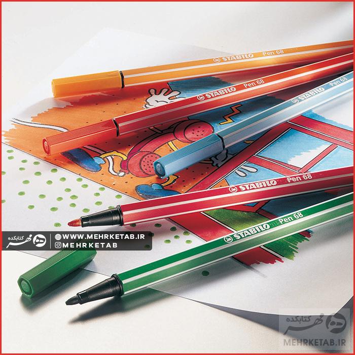 ماژیک ۱۲ رنگ استابیلو Pen 68 - تصویر 3