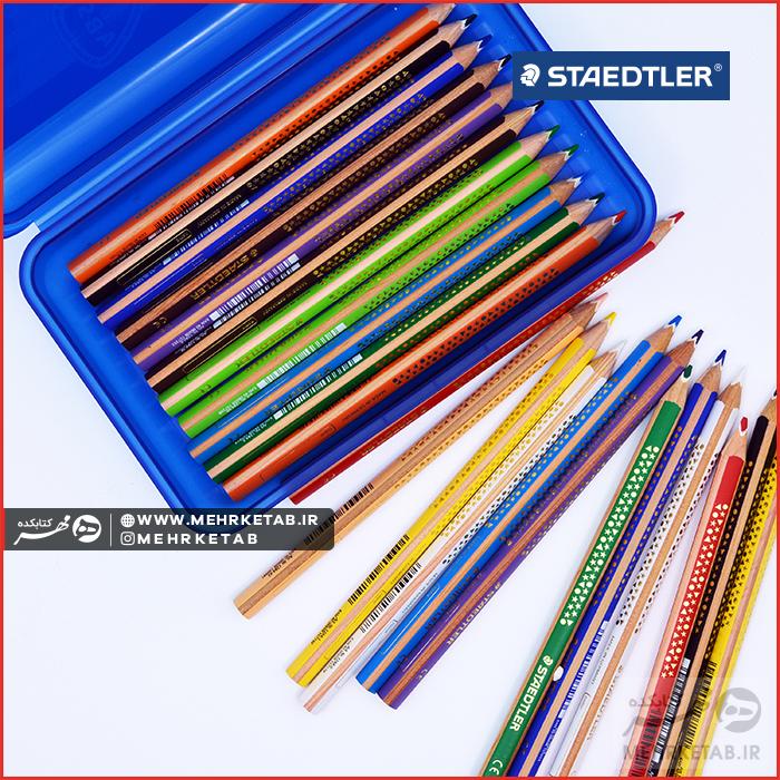 مداد رنگی ۲۴ رنگ (۱۲*۲) استدلر سری نوریس Staedtler Noris club 24 colored pencil - تصویر 3