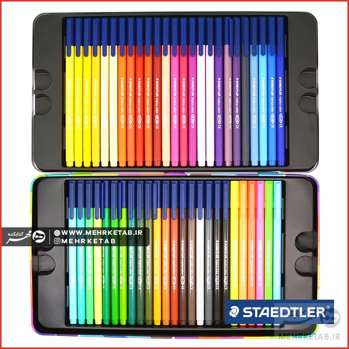 ماژیک ۵۰ رنگ استدلر Staedtler Triplus Fiber Tip Pens 50 colors - تصویر 2
