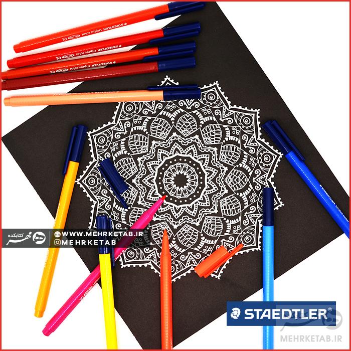 ماژیک ۵۰ رنگ استدلر Staedtler Triplus Fiber Tip Pens 50 colors - تصویر 3