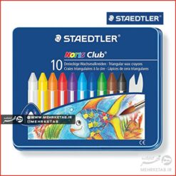 پاستل حرفه ای ۱۰ رنگ استدلر سری نوریس Staedtler M10 Noris Club Wax Crayon