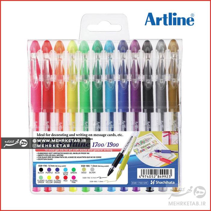 خودکار ژله ای آرتلاین ۱۲ رنگ Softline Artline Gel Pen