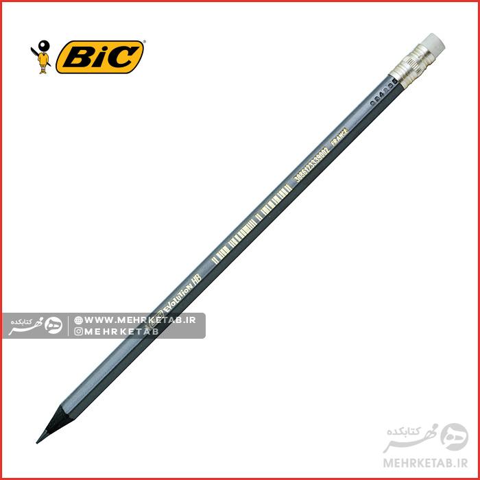مداد مشکی پاک کن دار بیک BIC Evolution HB+Eraseer