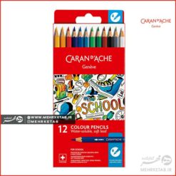 مداد رنگی مدرسه کرن داش Caran d Ache School 12 Colors