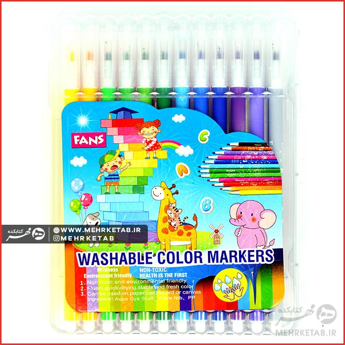 ماژیک ۲۴ رنگ فنس Fans 24 Colors Marker