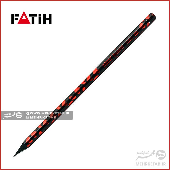 مداد مشکی تحریر فاتیح طرح قلب رنگی Fatih Pencil Heart Design - تصویر 4
