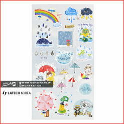 استیکر لاتک طرح رنگین کمان  Latech Sticker Rainbow