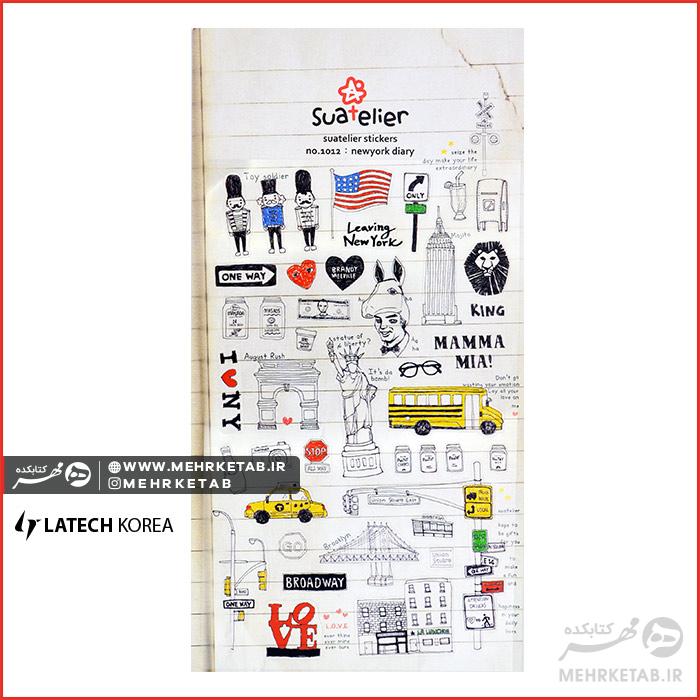 استیکر لاتک طرح نماد های معروف Latech Sticker Famous Places