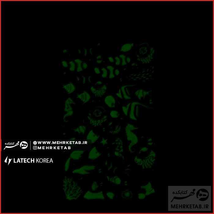 استیکر لاتک طرح دریایی شبرنگ  Latech Sticker Sealife - تصویر 2