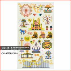 استیکر لاتک طرح شهربازی Latech Sticker Park