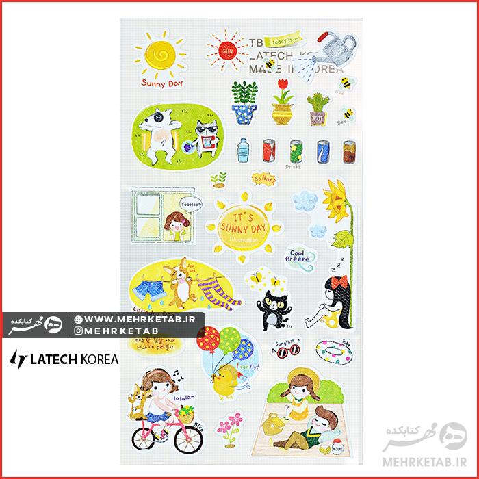 استیکر لاتک طرح Summer -  Latech Sticker Summer