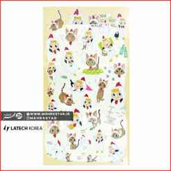 استیکر لاتک طرح گربه  Latech Sticker Cats