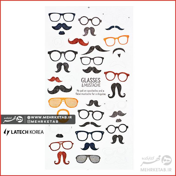 استیکر لاتک طرح عینک  Latech Sticker Glasses