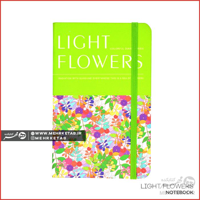 دفتر یادداشت طرح گل (سبز)
