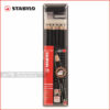 ست ۱۲ تایی مداد تحریر مشکی تست استابیلو Stabilo Exam Grade 2B Pencils Set