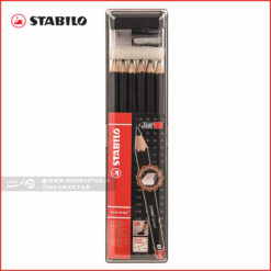 ست ۱۲ تایی مداد تحریر مشکی تست استابیلو Stabilo Exam Grade 2B Pencils Set