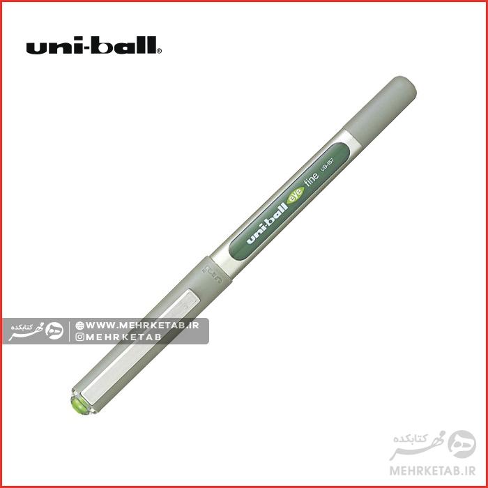 روان نویس یونی بال مدل EYE رنگ سبز روشن