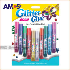 چسب اکلیلی ۱۰ رنگ آموس Amos Glitter Glue 10 Colors