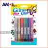 چسب اکلیلی ۶ رنگ آموس Amos Glitter Glue 6 Colors