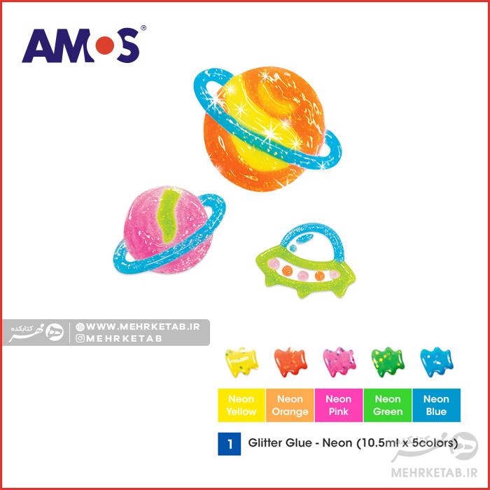 رنگ پفی ست ۱۰ تایی آموس AMOS Puffy 10 Colors - تصویر 2