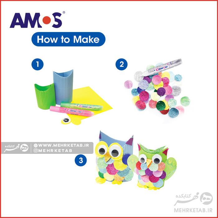 رنگ پفی ست ۱۰ تایی آموس AMOS Puffy 10 Colors - تصویر 3