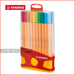 روان نویس نوک نمدی ۲۰ رنگ استابیلو جامدادی رومیزی Stabilo® Point 88 Color Parade Pen Set