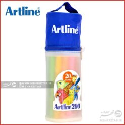 روان نویس نوک نمدی ۲۰ رنگ آرتلاین کیف دار Artiline 200 Fine 20 colors