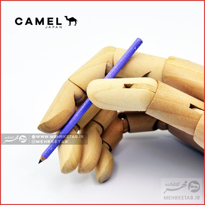 مداد مینیاتوری بدنه اکلیلی کمل Camel Mini Pencil Glitter - تصویر 3