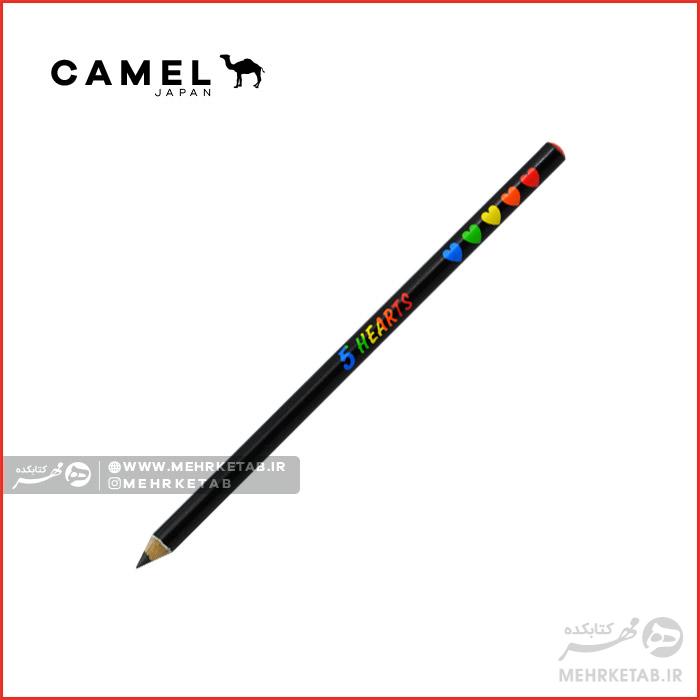 مداد مینیاتوری طرح ۵ قلب کمل Camel Mini Pencil 5 Hearts