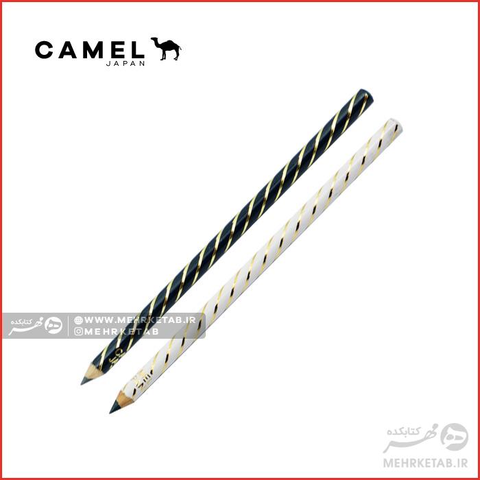 مداد مینیاتوری طرح طلاکوب کمل Camel Mini Pencil Gold