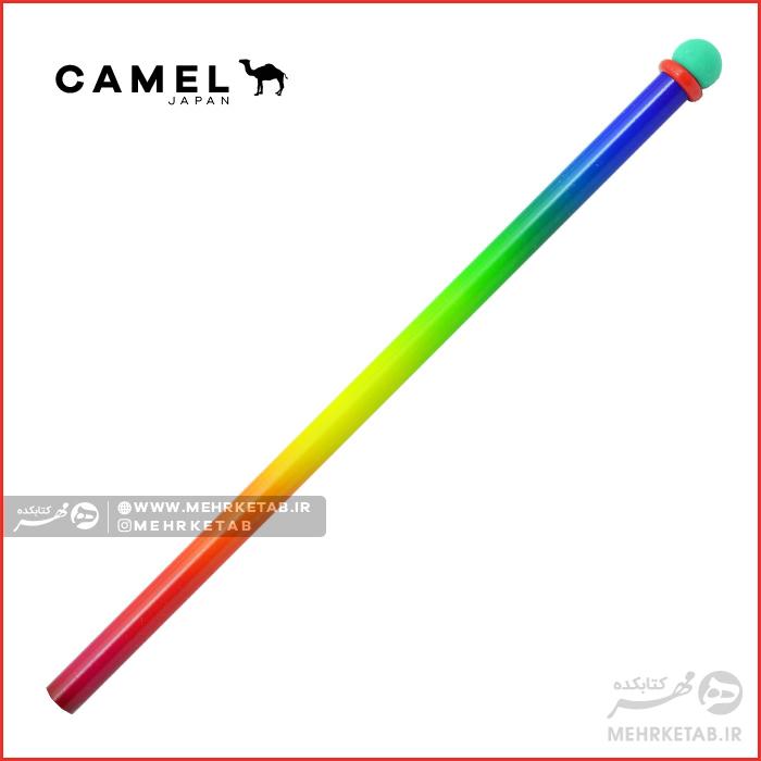 مداد بدنه رنگین کمانی پاک کن دار کمل Camel Rainbow Eraser Pencil - تصویر 6
