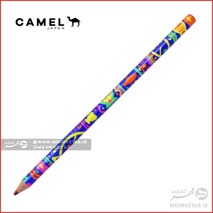 مداد رنگین کمانی کمل نوک چند رنگ Camel Rainbow Pencil