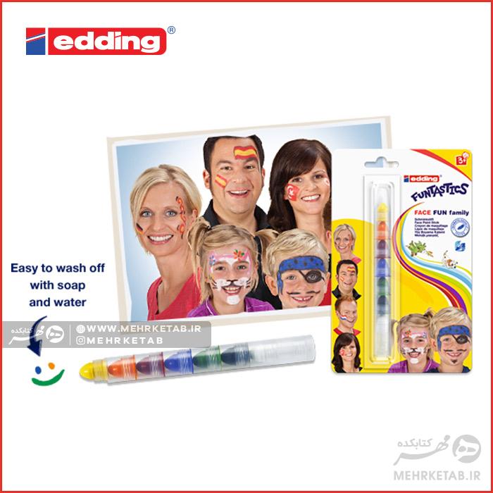 ماژیک گریم صورت ادینگ edding FUNTASTICS  FACE FUN family - تصویر 2